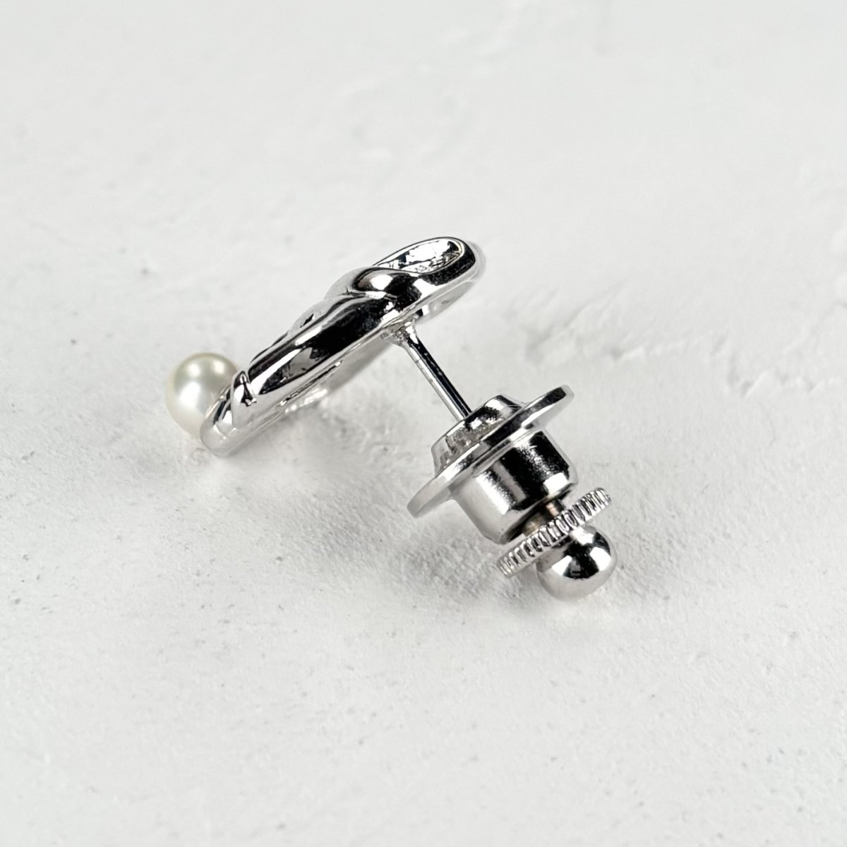 画像3: アコヤ本真珠 パールピンブローチ 柔道着モチーフ 4-4.5mm ホワイト ラウンド 格闘技 　 (3)