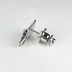 画像3: アコヤ本真珠 パールピンブローチ バスケットボールモチーフ 4-4.5mm ホワイト ラウンド スポーツアクセサリー (3)