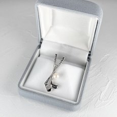 画像4: アコヤ本真珠 ピンブローチ ゴルフクラブモチーフ 4.5-5mm ホワイト ラウンド ブラス  (4)