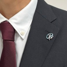 画像11: アコヤ本真珠 パールピンブローチ 新体操モチーフ リボン手技 4-4.5mm ホワイト ラウンド  (11)