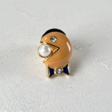 画像2: アコヤ真珠 パールピンブローチ スマイル 4-4.5mm ホワイト スワロフスキー オリジナル (2)