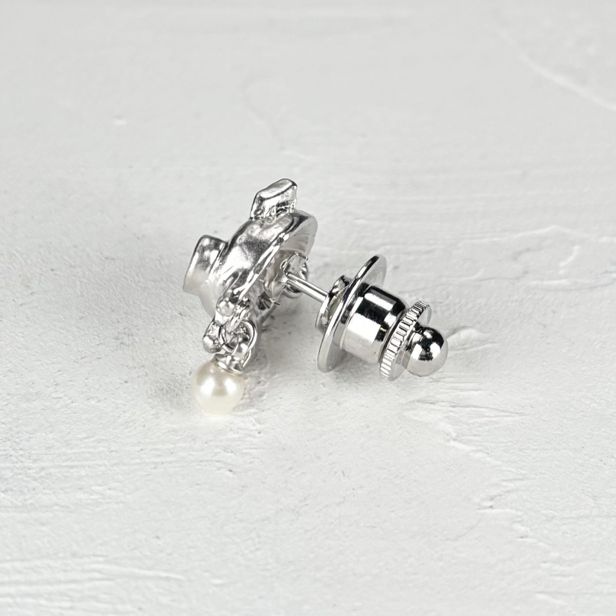 画像4: アコヤ本真珠　豚モチーフ　パールブピンローチ　豚に真珠　ゴールドカラー　シルバーカラー (4)