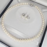 アコヤ真珠 パールネックレス ホワイト 6-6.5mm ラウンド 約42cm GIA