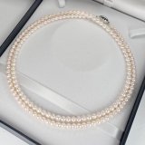 アコヤ真珠 ベビーパールネックレス 5-5.5mm ホワイト シルバー製 約