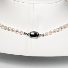 画像5: アコヤ真珠 バロックパールネックレス 5-5.5mm ホワイト 約42cm GIA宝石鑑定士保証書付き (5)