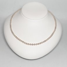 画像3: アコヤ真珠 バロックパールネックレス 5-5.5mm ホワイト 約42cm GIA宝石鑑定士保証書付き (3)