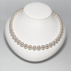 画像3: ランク上 アコヤ真珠 パールネックレス 9-9.5mm ホワイトピンク系 GIA宝石鑑定士保証書 パールクロスつき 1点もの (3)