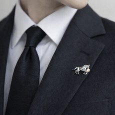 画像8: アコヤ真珠 ピンブローチ 馬モチーフ 4.5-5ｍｍ ホワイト ラウンド ブラス　　　 (8)