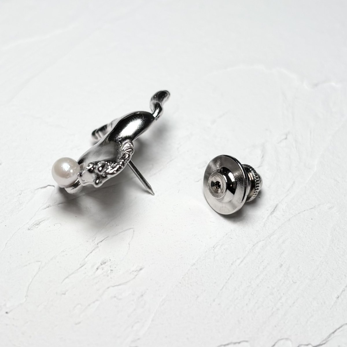 画像5: アコヤ真珠 ピンブローチ 馬モチーフ 4.5-5ｍｍ ホワイト ラウンド ブラス　　　 (5)