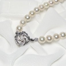 アコヤ真珠 パールネックレスセット(イヤリング/ピアス)  7-7.5mm ホワイト 42cm