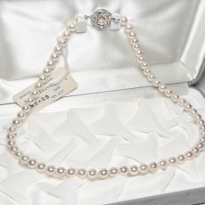 画像3: アコヤ真珠 パールネックレス ホワイト 6-6.5mm ラウンド 約42cｍ GIA宝石鑑定士保証書付き (3)