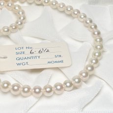 画像4: アコヤ真珠 パールネックレス ホワイト 6-6.5mm ラウンド 約42cｍ GIA宝石鑑定士保証書付き (4)