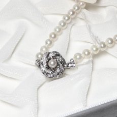 画像5: アコヤ真珠 パールネックレス グラデーション 5-7.5mm ホワイト 約45cm  GIA宝石鑑定士保証書 (5)