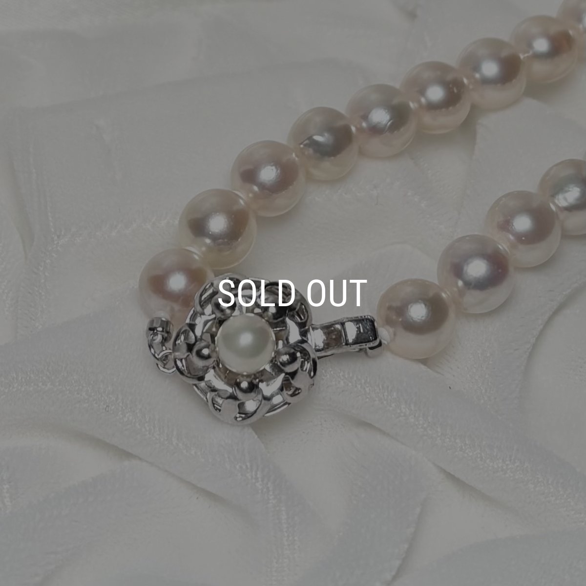 アコヤ真珠 パールネックレス 8-8.5mm ホワイト ラウンド 42cm GIA宝石鑑定士保証書