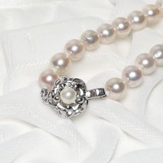 アコヤ真珠 パールネックレス 8-8.5mm ホワイト ラウンド 42cm GIA宝石鑑定士保証書