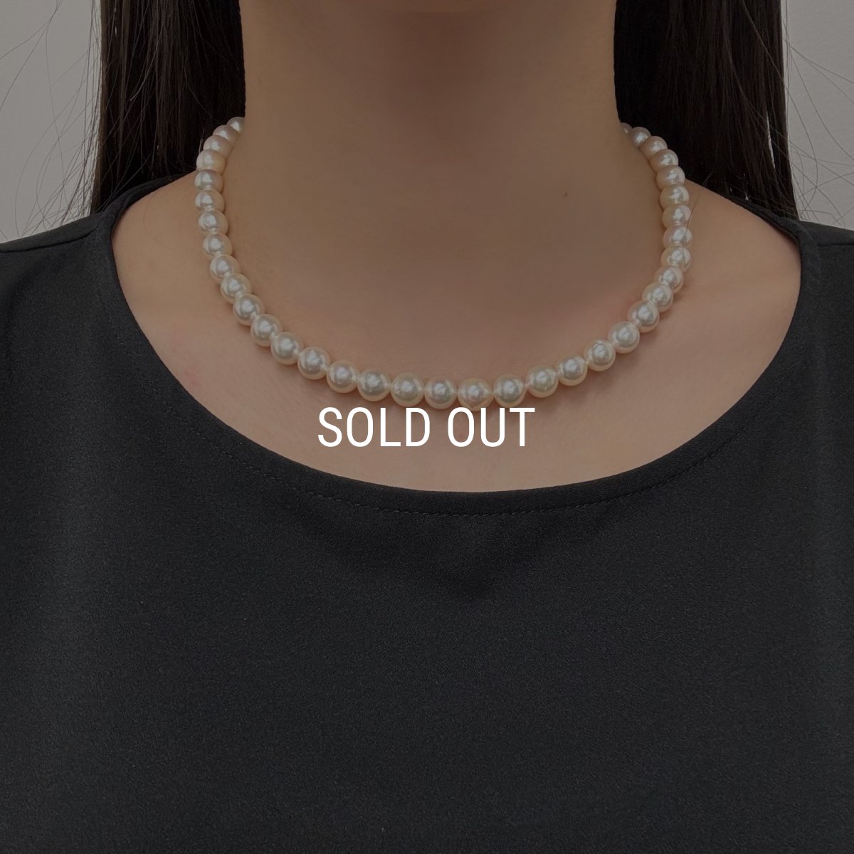 画像8: アコヤ真珠 パールネックレス 8-8.5mm ホワイト ラウンド 42cm GIA宝石鑑定士保証書 (8)