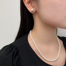 画像7: アコヤ真珠 パールネックレス グラデーション 5-7.5mm ホワイト 約45cm  GIA宝石鑑定士保証書 (7)