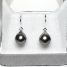 黒蝶真珠 フックパールピアス