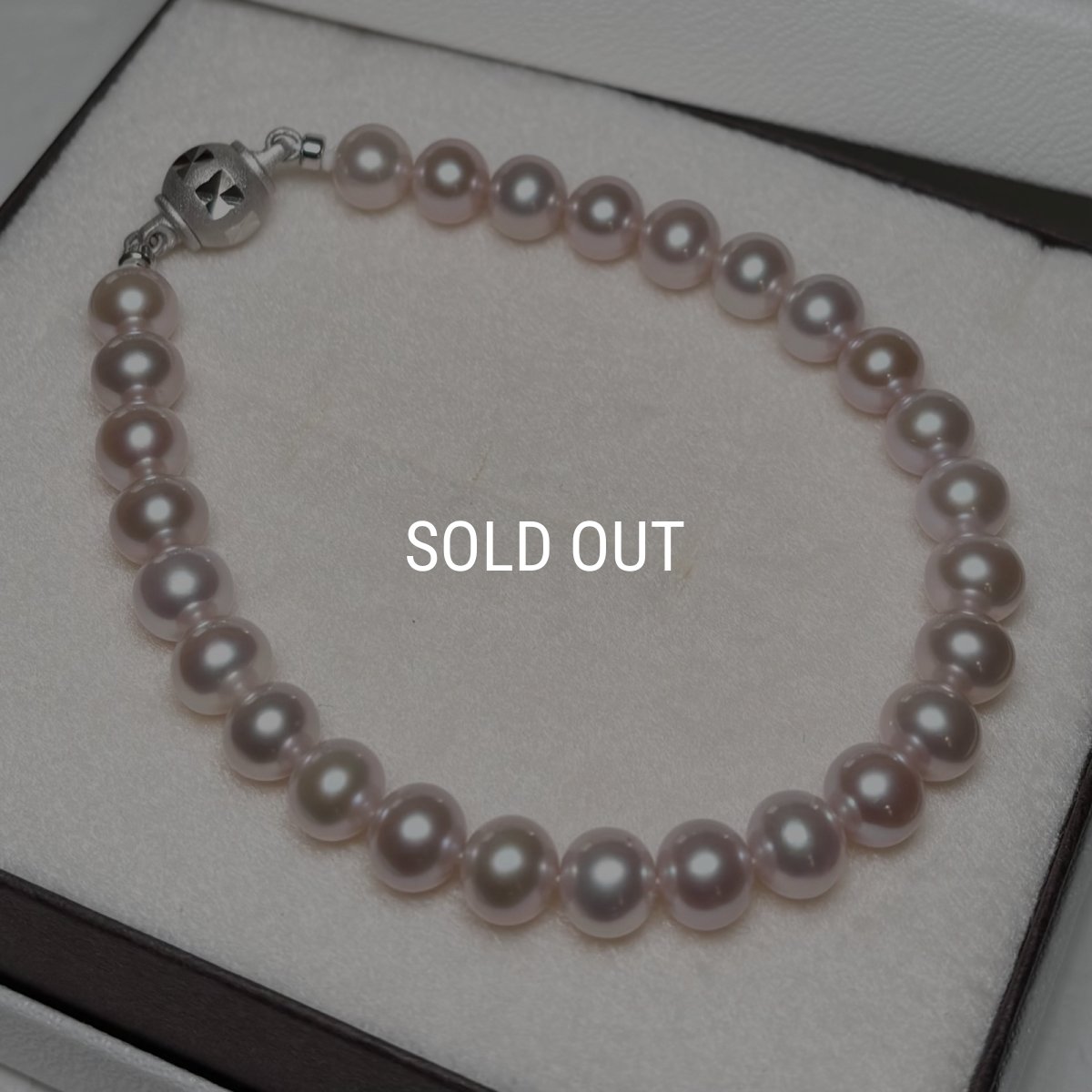 淡水真珠 パールブレスレット 6-7ｍｍ ナチュラルピンク ポテト ブラス マグネットクラスプ 18cm　
