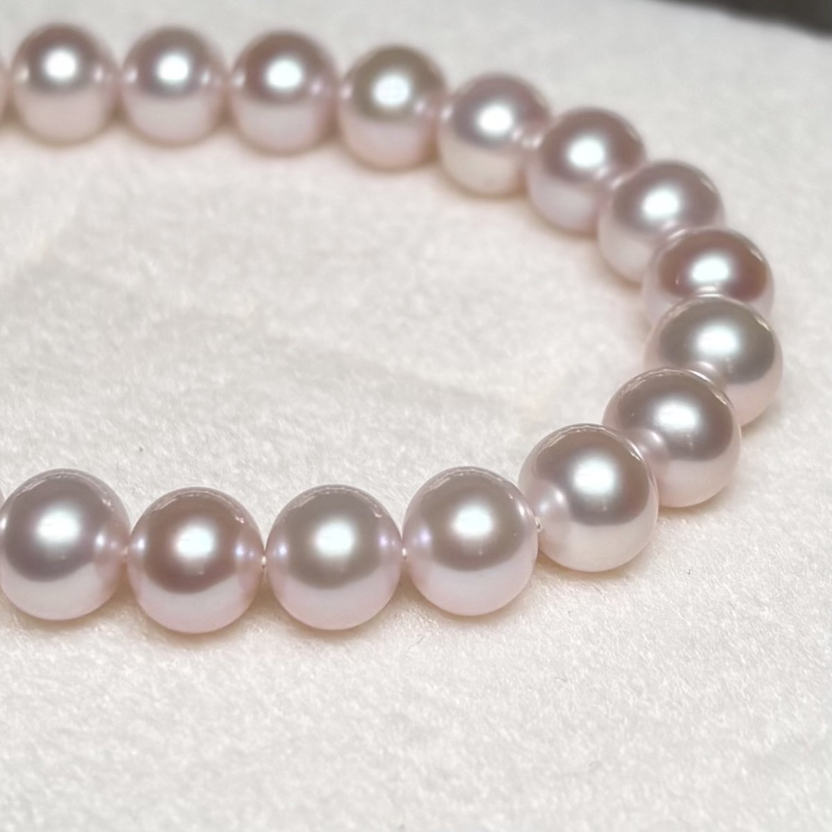 淡水真珠 パールブレスレット 6-7ｍｍ ナチュラルピンク ポテト ブラス マグネットクラスプ 18cm　