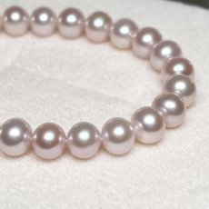 淡水真珠 パールブレスレット 6-7ｍｍ ナチュラルピンク ポテト ブラス マグネットクラスプ 18cm　