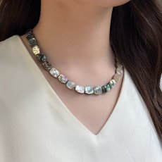 アバロンシェルネックレス 10-14mm 316Lサージカルステンレス