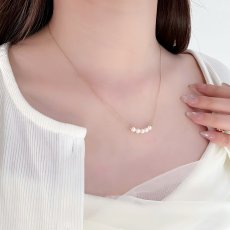 画像4: 再入荷 アコヤ真珠 パールペンダント 4-4.5ｍｍ ホワイト ラウンド K10YG 42.5cm (4)