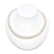 ランク上 アコヤ真珠 パールネックレス 9-9.5mm ホワイトピンク系 GIA 
