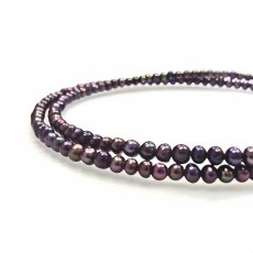画像9: メンズパール 淡水真珠 ベビーパールネックレス 2.5-3mm ブラック 45cm 50cm 男性向け (9)