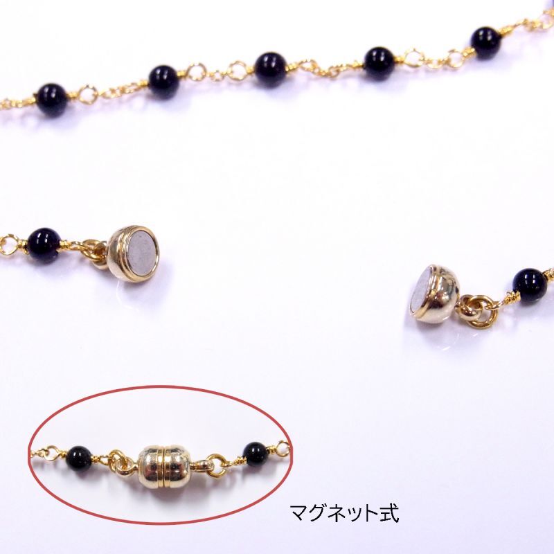 天然石 オニキスセット ネックレス ピアス ブレスレット 日本産 夏アクセ