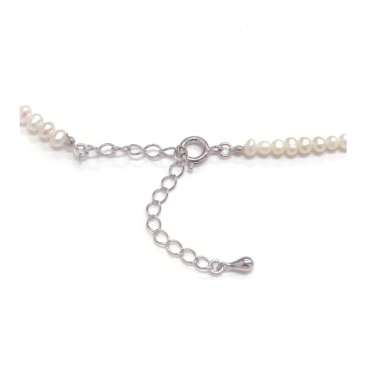 淡水真珠 ベビーパールロングネックレス 2.5-3mm ホワイト 80cm 100cm