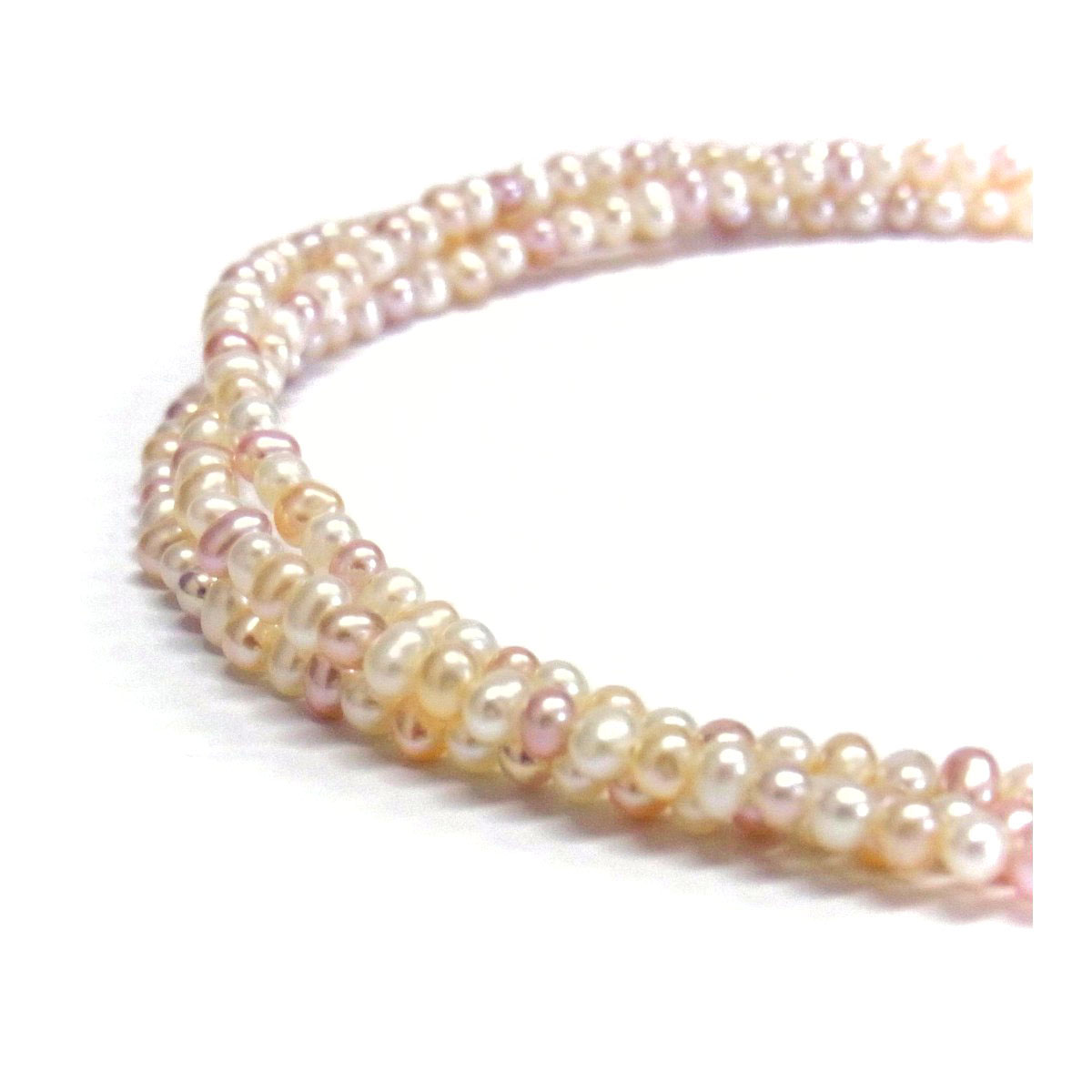 【新品未使用】淡水真珠 マルチカラー ロングパールネックレス 80cm