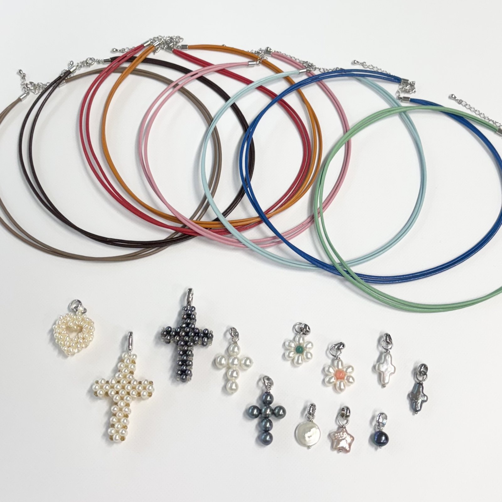 アコヤ真珠ネックレス グラデーションネックレス クリームカラー