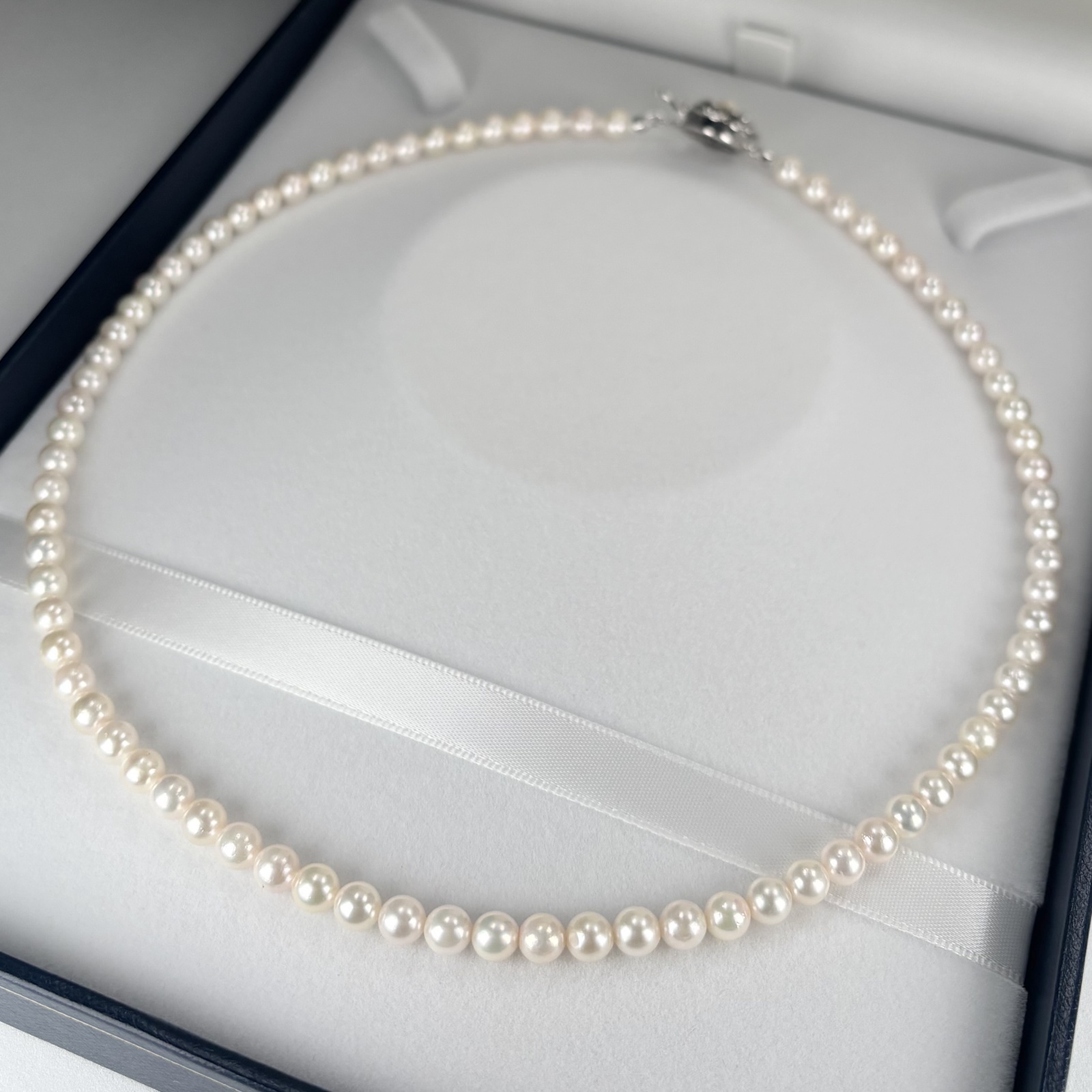 アコヤ真珠　あこやベビーパールネックレス　本真珠　パールネックレス アコヤ真珠ネックレス 5.0-5.5mm ベビーパール 長さ変更可 金具変更可