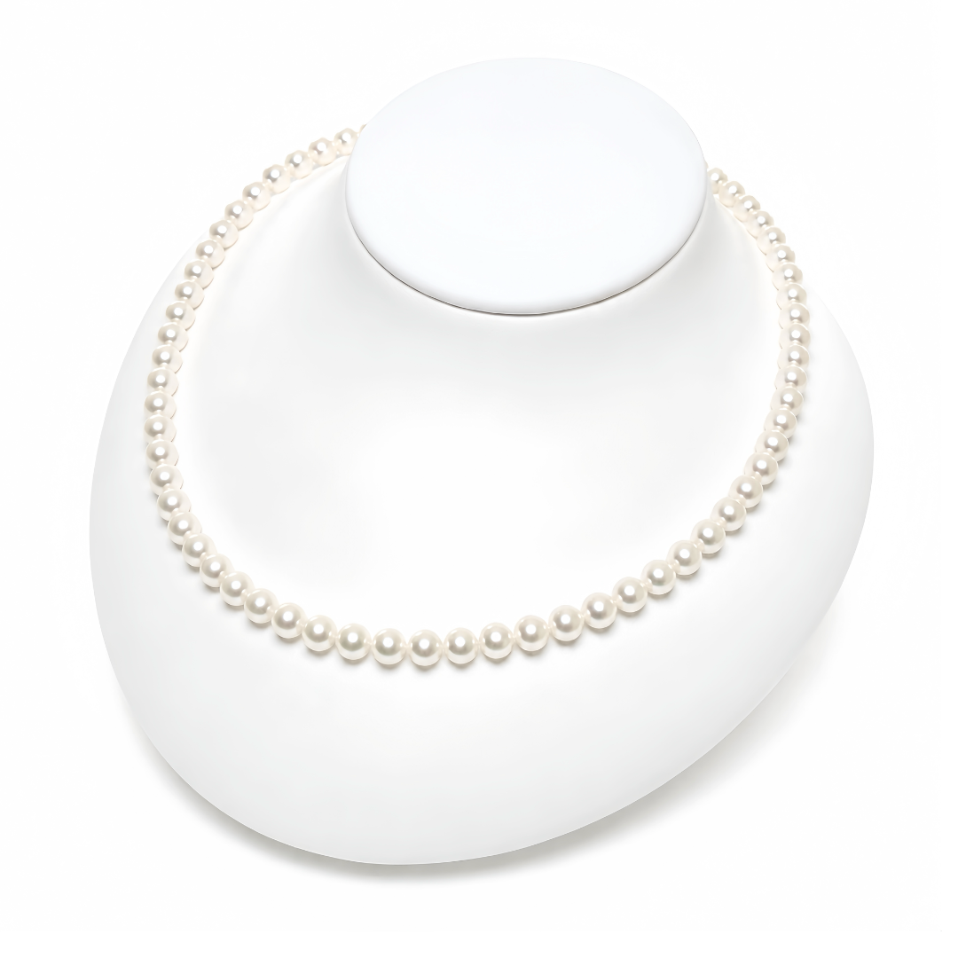 パール様ご確認用です アコヤ真珠 パールネックレス 6-6.5mm ホワイト ラウンド 約42cm GIA